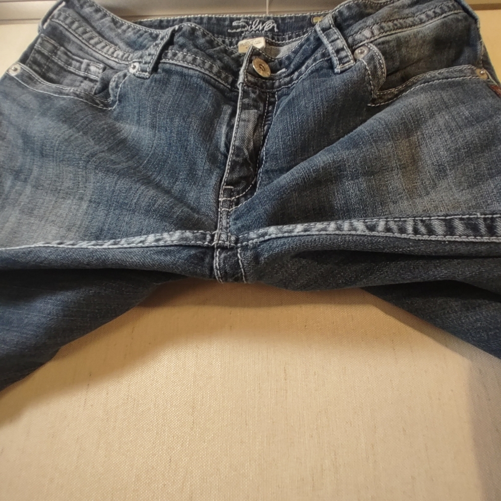 Silver Suki Jeans Bootcut Mid Rise Curve Womens - Picture 7 of 13